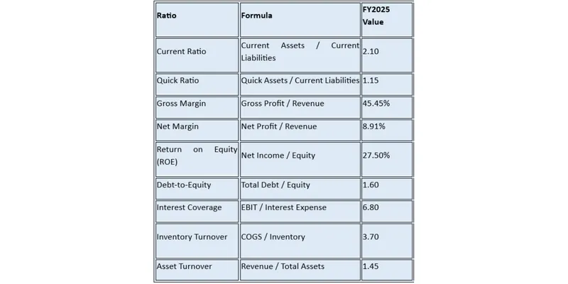 Key Financial Ratios